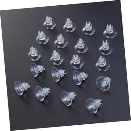 Luxshiny 25pcs Aquarium Suction Cup Clips with Rubber Clamps for Fish Tank Air Pump Airline Tube Holder Fish Tank Hose Organizer Accessories for Aquarium Air Pump