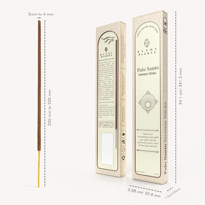 KarmaPledge Palo Santo Incense Sticks, Burn Time 45-60 Min, 40 Sticks - color: Palo Santo, size: 40 Hand Dipped Sticks