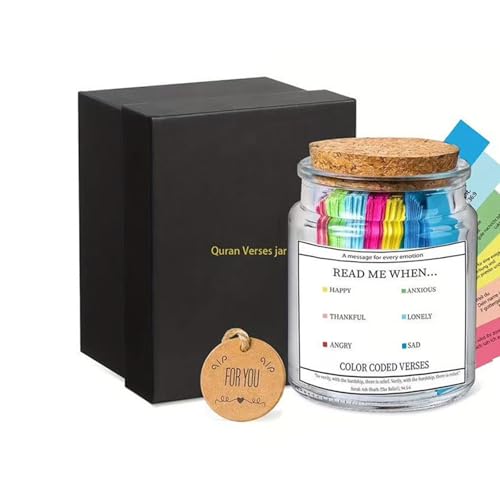 Quran Verses Jar Read Me When Bible Verses Christian Decor Gift Quranic Affirmations, Islamic Decor Ramadan Decorations for Home