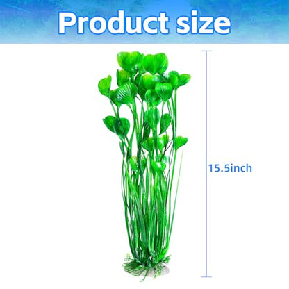 AQUANEAT 26pcs Artificial Fish Tank Plants, Multi Color Plastic Aquarium Accessories - color: Multi Color