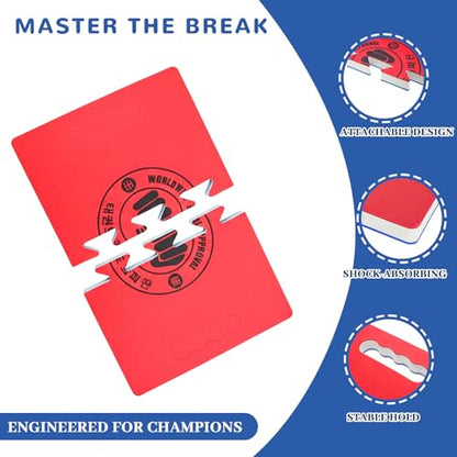 Taekwondo Training Set: Rebreakable Breaking Board & Kick Target Pad, Taekwondo Breaking Boards for Kids& Adults, Martial Arts Karate Boxing Sparring Gear - size: 4 Pack
