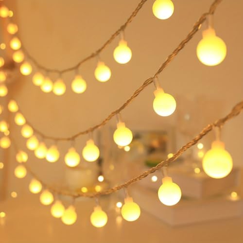 Globe String Lights USB LED Fairy Lights Selectable Warm White for Party Wedding Bedroom, Warmcolors - color: Warmcolors