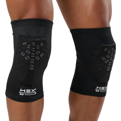 McDavid HEX Viz Knee / Elbow Pad Pair Black/Grey XL - color: NEW Black, size: X-Large
