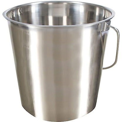 Pet Supplies Albert Kerbl GmbH Stainless Steel Bucket 8,5 l, with Handle - size: 8.5 l