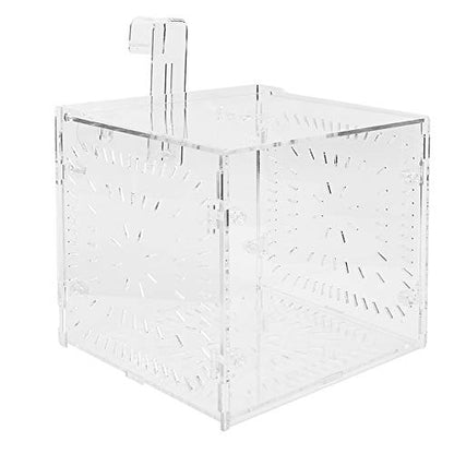Fish Tank Breeding Box Aquarium Isolation Box High Transparency Adjustable Height Sturdy Acrylic Material for Fish Shrimp Isolation Transparent 15x15x15cm 30x15x15cm 20x20 (15CM*15CM*15CM)