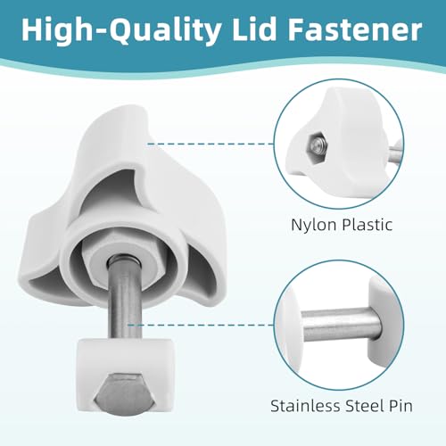 Canister Filter Lid Fastener Compatible with Fluval FX2 FX4 FX5 FX6 Canister Filters, A20215 Lock Nut Clamp Lid Fastener for Aquarium Filter, 2 Pack