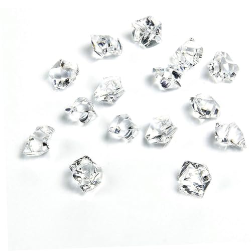 Happyyami 1set Creative Fish Tank Gravel Crystal Stones White Decorative Ornaments for Aquariums Flower Pots Landscape Decor Approx