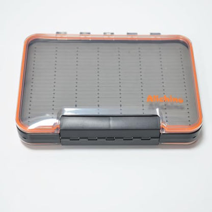 ALICHINO Fly Box for Fly Files Ice Jig Box Two Sided Waterproof Fly Fishing Box for Nymphs and Streamers (Grey Foam Insert C, Large， 9 * 6.5 * 1.9Inch) - size: Large 9 * 6.5 * 1.9 Inch