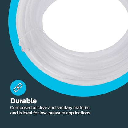 Eastman PVC Clear Vinyl Tubing, 10 Foot Length, 98620, 3/8 in. ID x 1/2 in. OD (Pack of 10) - size: 3/8 in. ID x 1/2 in. OD (Pack of 10), style: 10 Ft.