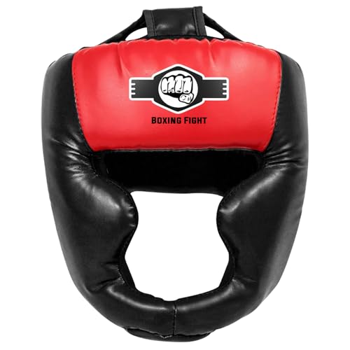 2 Pack & 1 Pack Boxing Headgear - Sparring Safety Head Guard for MMA, Kickboxing, Muay Thai, Boxing - Men, Women, Kids - color: Red, size: Small-Medium