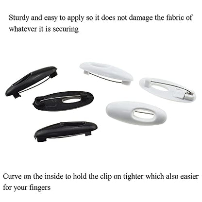 3.7cm Length Hijab Pins Smooth Surface Sharp Bear Force Prevent Ripping Reliable Clips Hold Sturdy Durable Plastic Safety Pins Black White 50 PCS for Muslim Saree Chiffon Scarf Jersey Blouses - size: BlackWhite-3.7cm 50Pcs