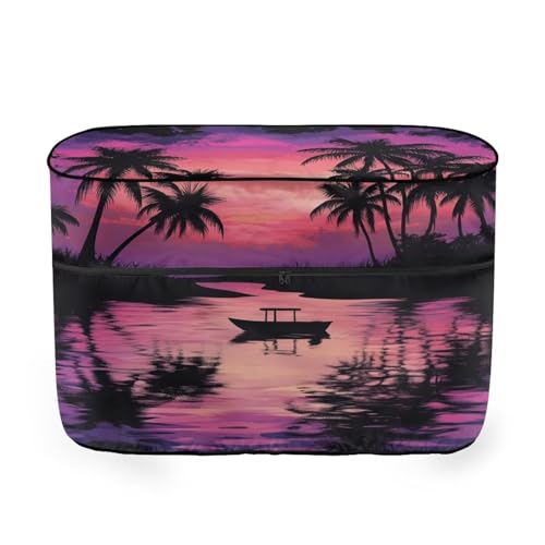 Boat Palm RV/Trailer/Camper Waterproof Cover Travel Trailer Propane Tank Cover Replacement Covers Fit for Dual 20lb Tanks Easy to Stall - color: Boat Palm Pattern, size: S(20LB)