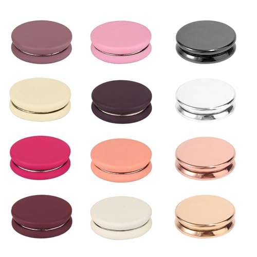 12pcs Hijab Magnetic Pins, Strong Hijab Magnets Multi-Purpose Scarf Clasp Pinless Brooch Buttons for Women Scarves Clothes Dress (Color A) - color: Color a