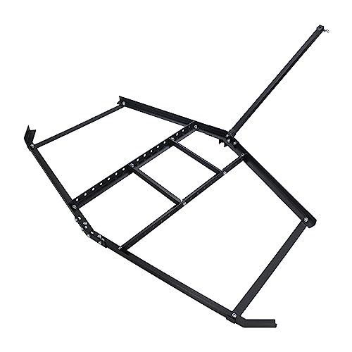 Driveway Drag Harrow 74”Width, 39" Length Driveway Drag with 2 Adjustable Bars for Field and Lawn Leveling, Driveway Grader for ATV, UTV, Garden Lawn Tractors