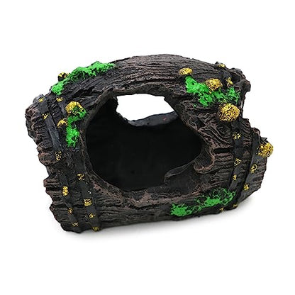 Aquariums BarrelHouse Underwater Decorations Fish Tanks Ornament Shelter Cave Hideaway House for Freshwater Saltwater - size: Large