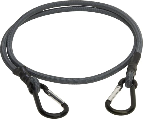 Keeper - 48” Carabiner Bungee Cord,UV and Weather-Resistant, 2 Count (Pack of 6) - size: 48" (Pack of 6)