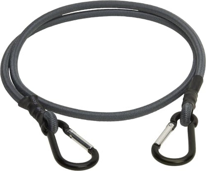 Keeper - 48” Carabiner Bungee Cord,UV and Weather-Resistant, 2 Count (Pack of 6) - size: 48" (Pack of 6)