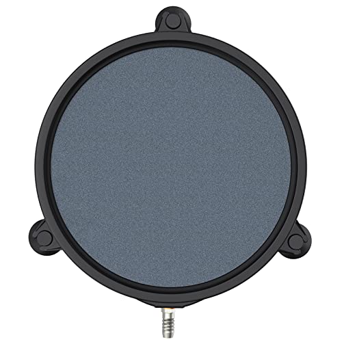 Pawfly Aquarium 8 Inch Large Air Stone Disc Bubble Diffuser Release Tool for Air Pumps Fish Tanks Buckets Ponds DWC Reservoirs and Circulation System - size: 8 inch