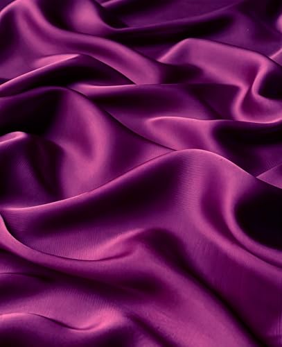 Lina & Lily Luxury Satin Hijab Head Scarf Shawl Wrap for Muslim Women Extra Long - color: Dark Magenta