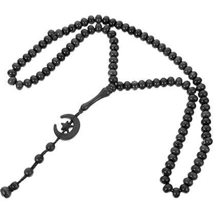 COHEALI Muslim Tasbih 99 Beads - 19.68In Islamic Prayer Beads, Handheld Misbaha with Traditional Tassels for Salat & Meditation, Spiritual Gift for Ramadan, Eid & Hajj