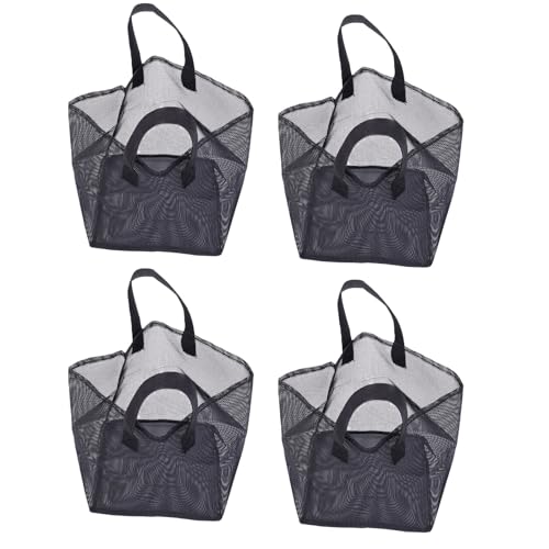 Fabater 4PCS Aquatic Plant Pots, Reusable PVC Pond Planting Bags with Sturdy Handles, Aquatic Plant Baskets, Grow Bags for Island Live Aquarium Flowers, Convenient to Storage (Square) - size: Square