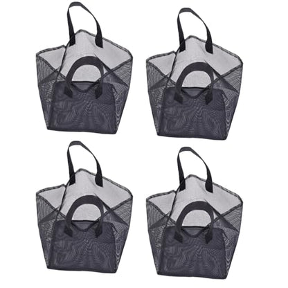 Fabater 4PCS Aquatic Plant Pots, Reusable PVC Pond Planting Bags with Sturdy Handles, Aquatic Plant Baskets, Grow Bags for Island Live Aquarium Flowers, Convenient to Storage (Square) - size: Square