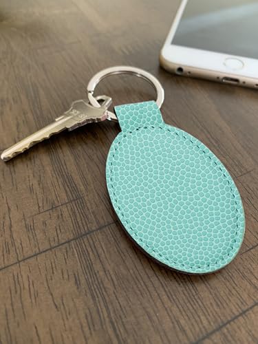 LaserGram Oval Keychain, Allah 1, Personalized Engraving Included (Basketball Teal) - color: Basketball Teal