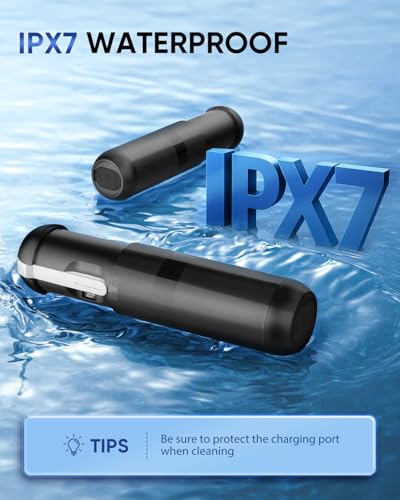 Portable Bidet for Travel - Electric Travel Bidet with 180° Adjustable Nozzle, 2 Spray Modes & IPX7 Waterproof | Rechargeable Personal Hygiene Solution for On-The-Go Adults - color: Black