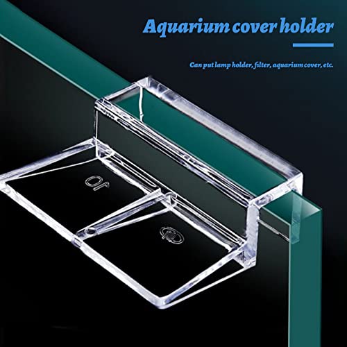 Suxgumoe Aquarium Cover Clip, 8 Pcs Universal Lid Clips for Rimless Aquariums (10MM)