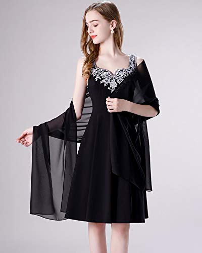 Shawl and Wrap for Evening Dresses Wedding Sheer Scarfs Women Scarve - color: Light Blue, size: 72''×18''