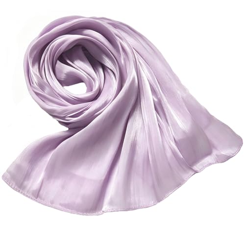 Women Premium Hijab Head Scarf Lightweight Shimmer Scarves Crepe Wedding Shawls and Wraps for Evening Dresses Shiny - color: Purple 11#