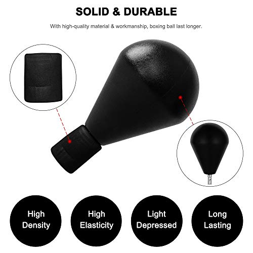Reflex Bag, Freestanding Punching Bag with Stand, Speed Boxing Ball, Height Adjustable for Adults & Teens, Perfect for Stress Relief/Fitness/Punch Training at Home, Easy Assembly & Durable