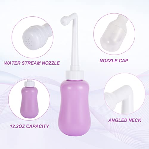 Peri Bottle for Postpartum Care for Perineal Recovery and Cleansing After Birth 12.7 OZ Color: Purple