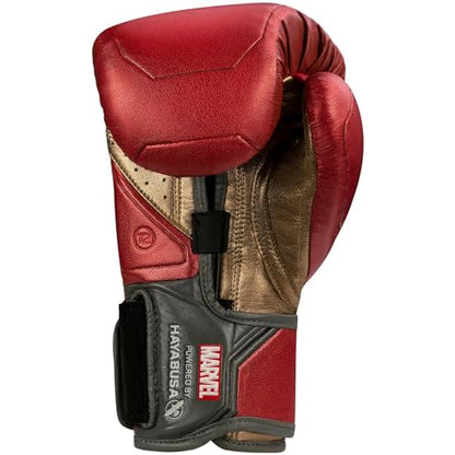 Hayabusa Marvel Hero Elite Boxing Gloves for Men and Women - color: Iron Man, size: 12oz