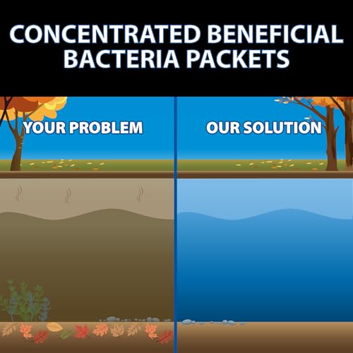 CrystalClear BioClarifier Small Pond & Water Garden Clarifier, 96 Packets | Cleaner for cloudy water with beneficial microbe treatment to improve water clarity; fish, plant & pet safe - size: 96 Packet