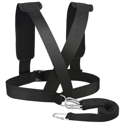 Weight Sled, Nylon Sled Harness Tire Pulling Harness Speed Training Equipment Pull Strap for Sprint Running and Football, Basketball, Soccer Workout Equipment.