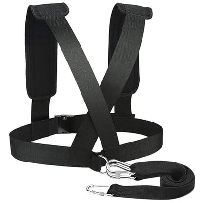 Weight Sled, Nylon Sled Harness Tire Pulling Harness Speed Training Equipment Pull Strap for Sprint Running and Football, Basketball, Soccer Workout Equipment.