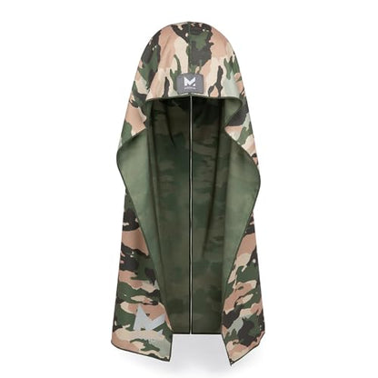 MISSION Cooling Hoodie Towel, Evaporative Cool Technology, Cools Instantly When Wet, UPF 50 Sun Protection, Contours Your Head to Stay in Place, Great for Sports, Fitness, Gym - color: Classic Camo Safari