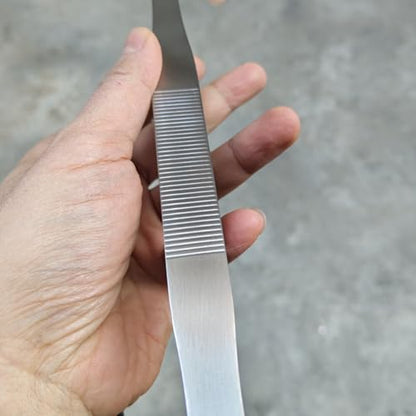 Extra Long 18.7 Inch Stainless Steel Tweezers Feeding Tongs (Longer than Arms, Curved) for Terrarium