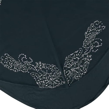 SIQITECHNO Elegant Hijab for Women Muslim Turban Scarf Islamic Headscarf Muslimah Turban Arabian Headwear Eid Scarf Shawl - color: Dark Green