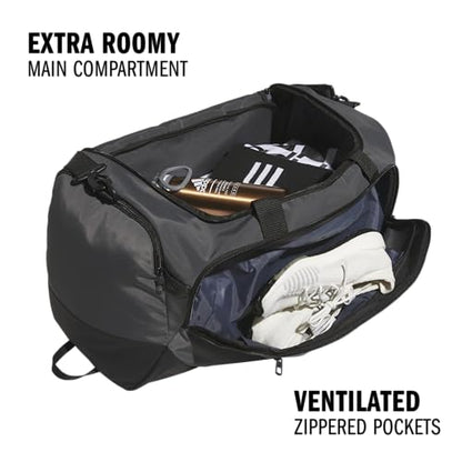 adidas Defender 5 Duffel Bag for Sports, Gym and Travel, Team Dark Grey, OSFA - color: Team Dark Grey, style: Medium (59l)