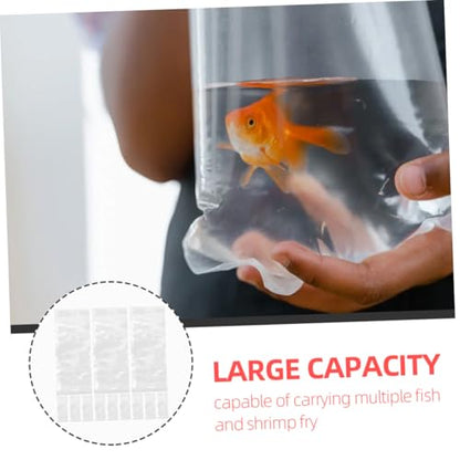 50pcs Fish Packing Pouches Aquarium Shipping Bags for Safe Transport of Live Fish and Shrimp Leakproof Design Stable Bottom Easy to Carry