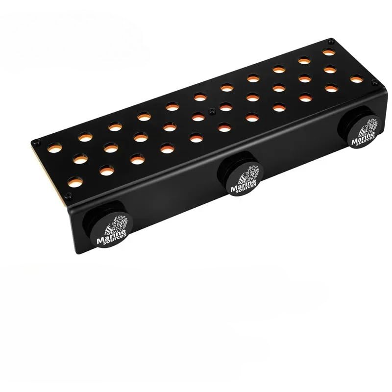 Marine Sources Aquarium Clear Acrylic Coral Frag Plugs Rack Holder SPS Coral Support Seawater Fish Tank Accessories Magnetic (CRB-M-R32) - size: CRB-M-R32