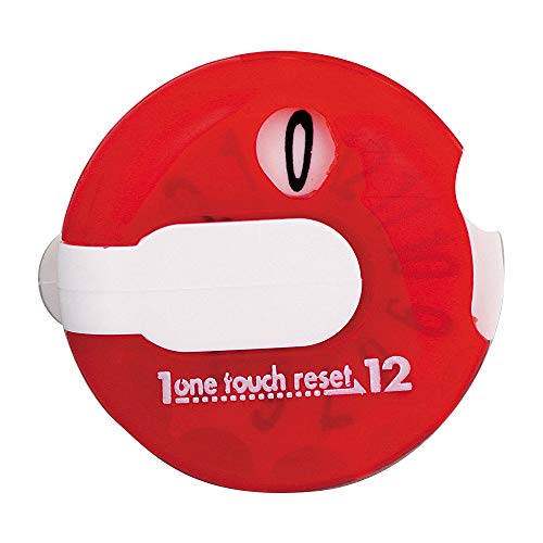 Daiya Golf AS-434/AS-461 Round Equipment, One Reset Counter, Score Counter, One Touch Restores to 0 Hits with One Touch - color: Red