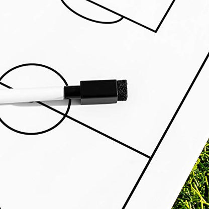 FORZA Dry Erase Coaches Clipboard [13 Sport Options] - Wipe Clean Tactics Whiteboard (Field Hockey)