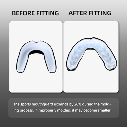6 Pack Sports Mouthguard, Kids & Youth Mouth Guard with Case for Boxing, MMA, Hockey, Soccer, Basketball, Size S - size: Small (Under 7 Year old)