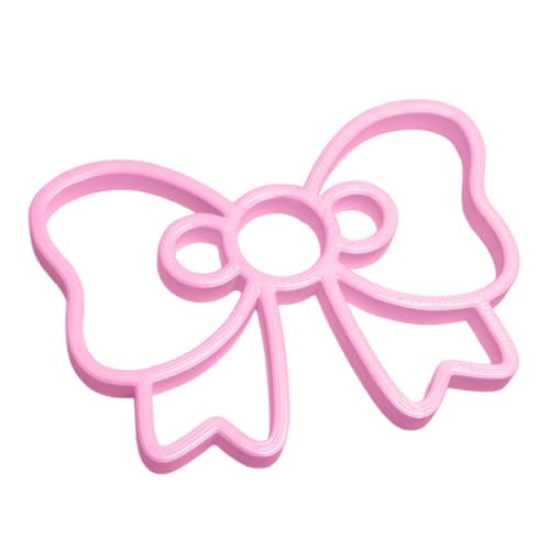 Fish Feeding Portals for Betta & Aquariums | Floating Food Rings & Breathing Windows (Bow Shape) (Pink) - color: Pink