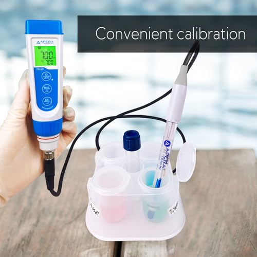 Apera Instruments PH60-HT Handheld pH Meter Tester Kit with LabSen 865 pH/Temp. Electrode for Lab-Grade pH Measurement in High Temperature and/or Corrosive Water Solutions - style: For High-Temp. Liquids