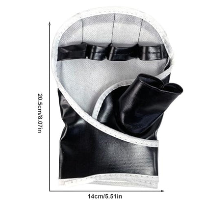 Gloves Grappling Sparring, Open Palm Grappling Gloves for Sparring, Adjustable Punching Bag for Fighting Punching Bag Workout
