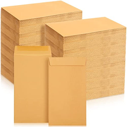 Taobary #7 1000 Pack Money Envelopes for Cash, Golden Kraft Paper, 7 - color: Golden Kraft Paper